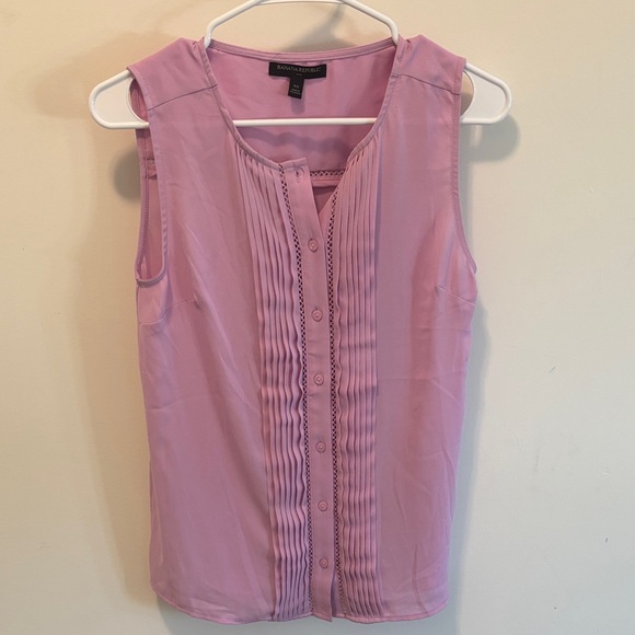 Banana Republic Tops - Banana Republic Light Purple Pleated Blouse